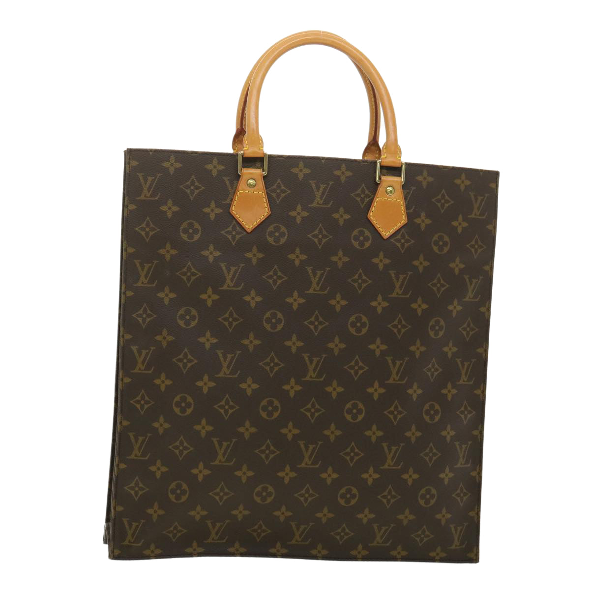 LOUIS VUITTON Monogram Sac Plat Hand Bag M51140 LV rd4097