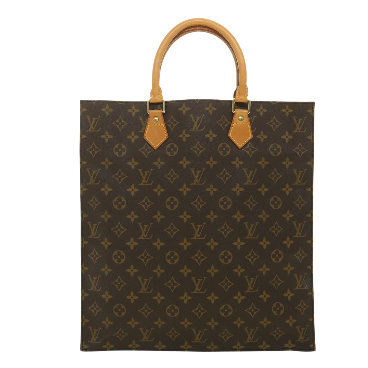 LOUIS VUITTON Monogram Sac Plat Hand Bag M51140 LV rd4097