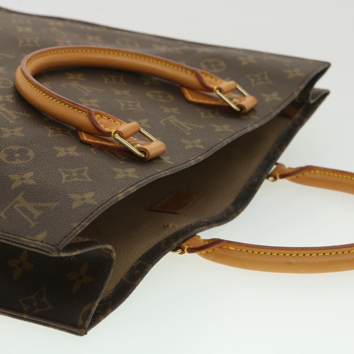 LOUIS VUITTON Monogram Sac Plat Hand Bag M51140 LV rd4097
