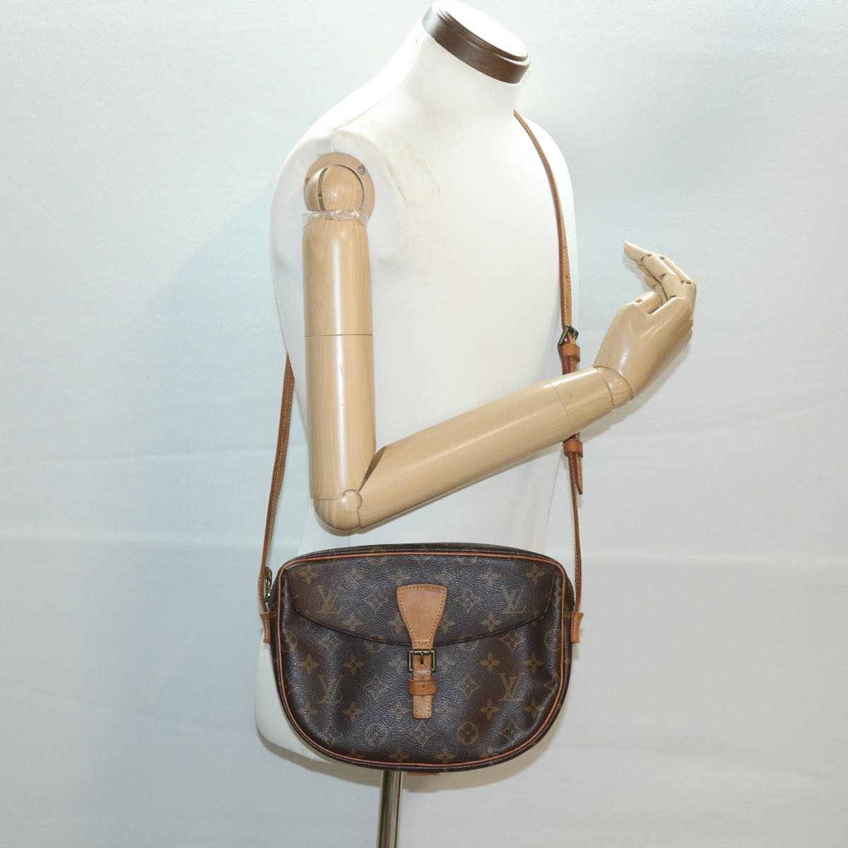 LOUIS VUITTON Monogram Jeune Fille MM Shoulder Bag M51226 LV rd4107