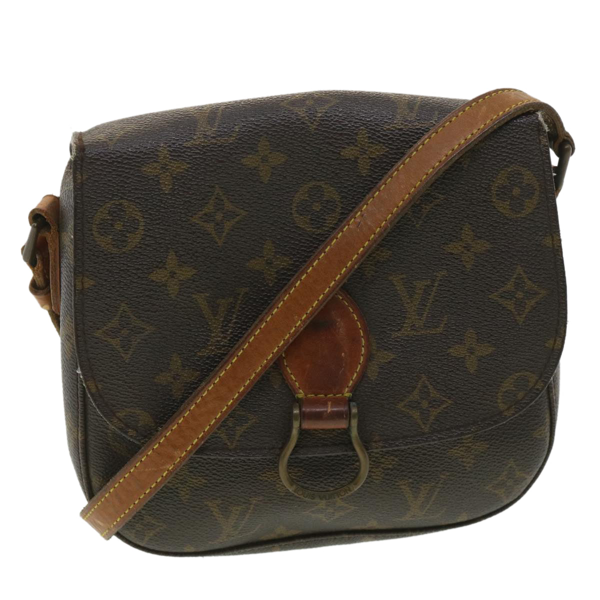 LOUIS VUITTON Monogram Saint Cloud MM Shoulder Bag M51243 LV rd4200
