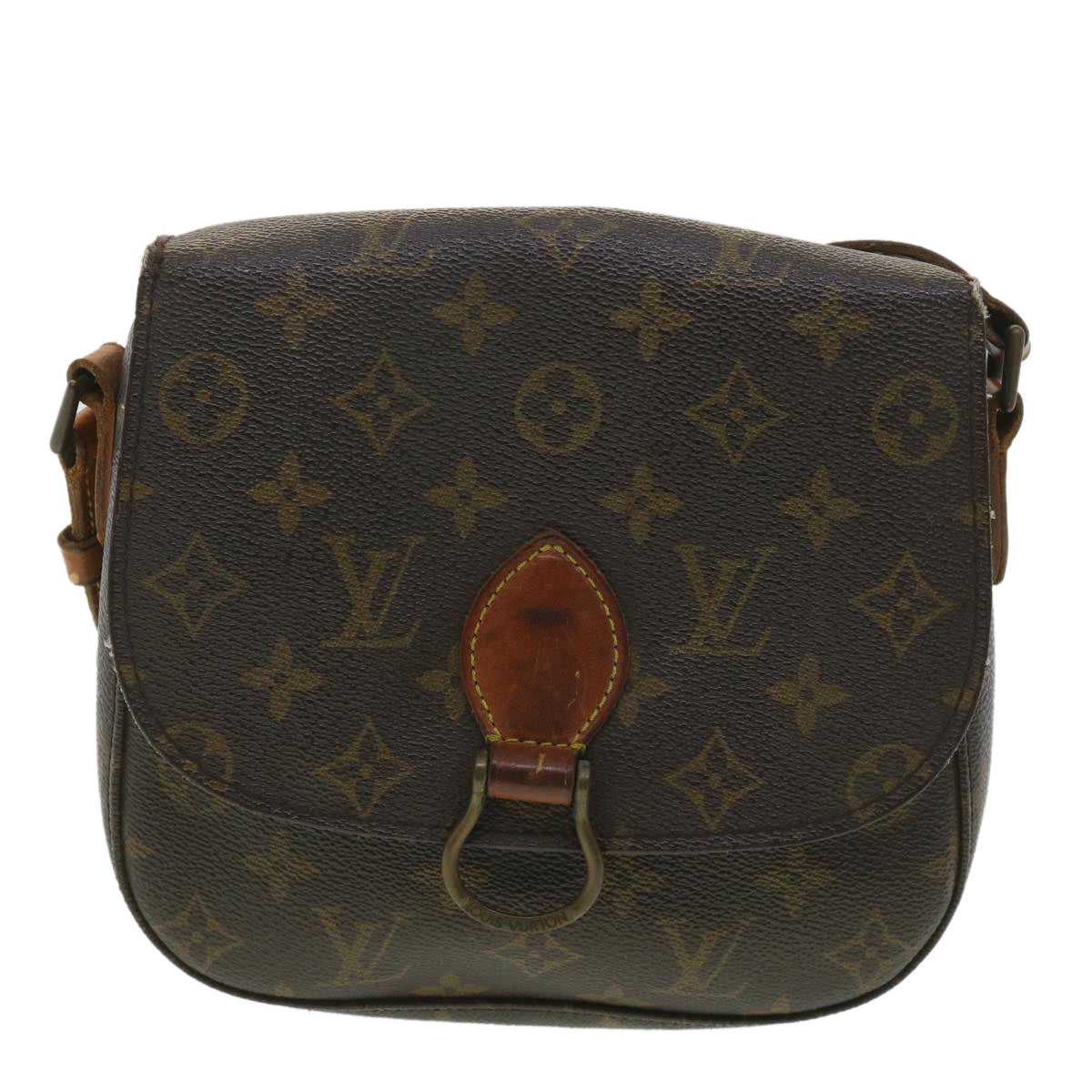 LOUIS VUITTON Monogram Saint Cloud MM Shoulder Bag M51243 LV rd4200