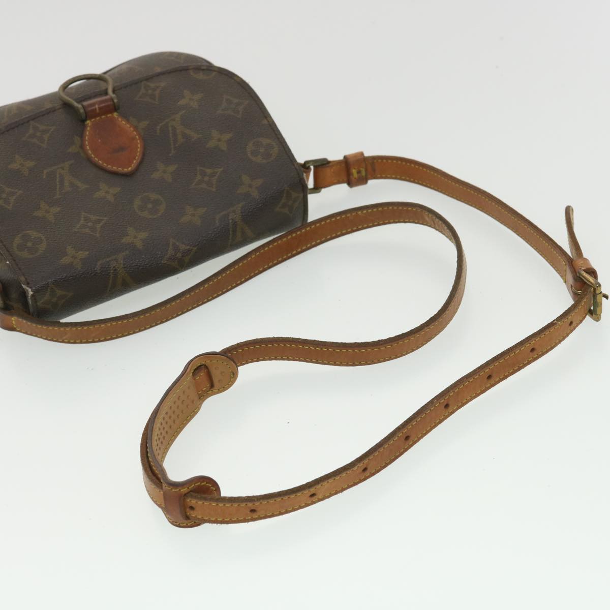 LOUIS VUITTON Monogram Saint Cloud MM Shoulder Bag M51243 LV rd4200
