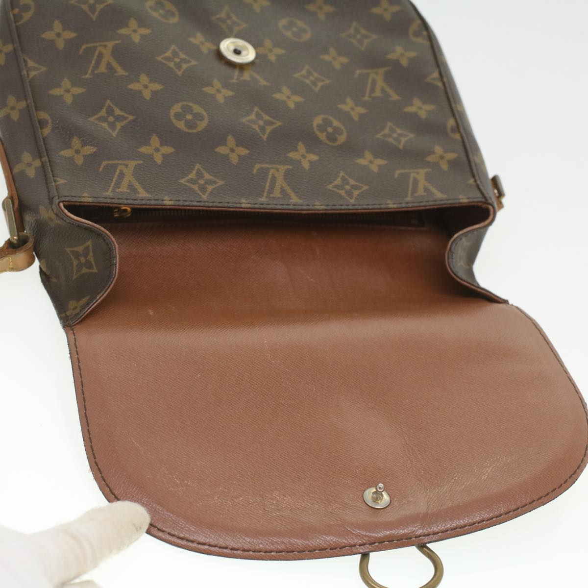 LOUIS VUITTON Monogram Saint Cloud GM Shoulder Bag M51242 LV rd4280