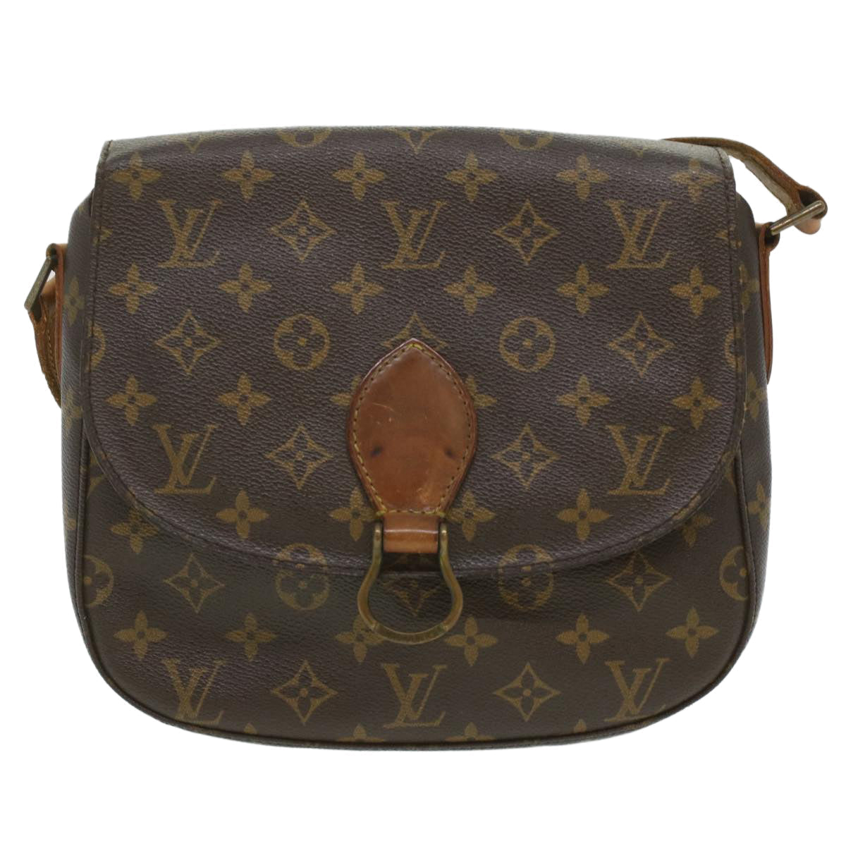 LOUIS VUITTON Monogram Saint Cloud GM Shoulder Bag M51242 LV rd4280