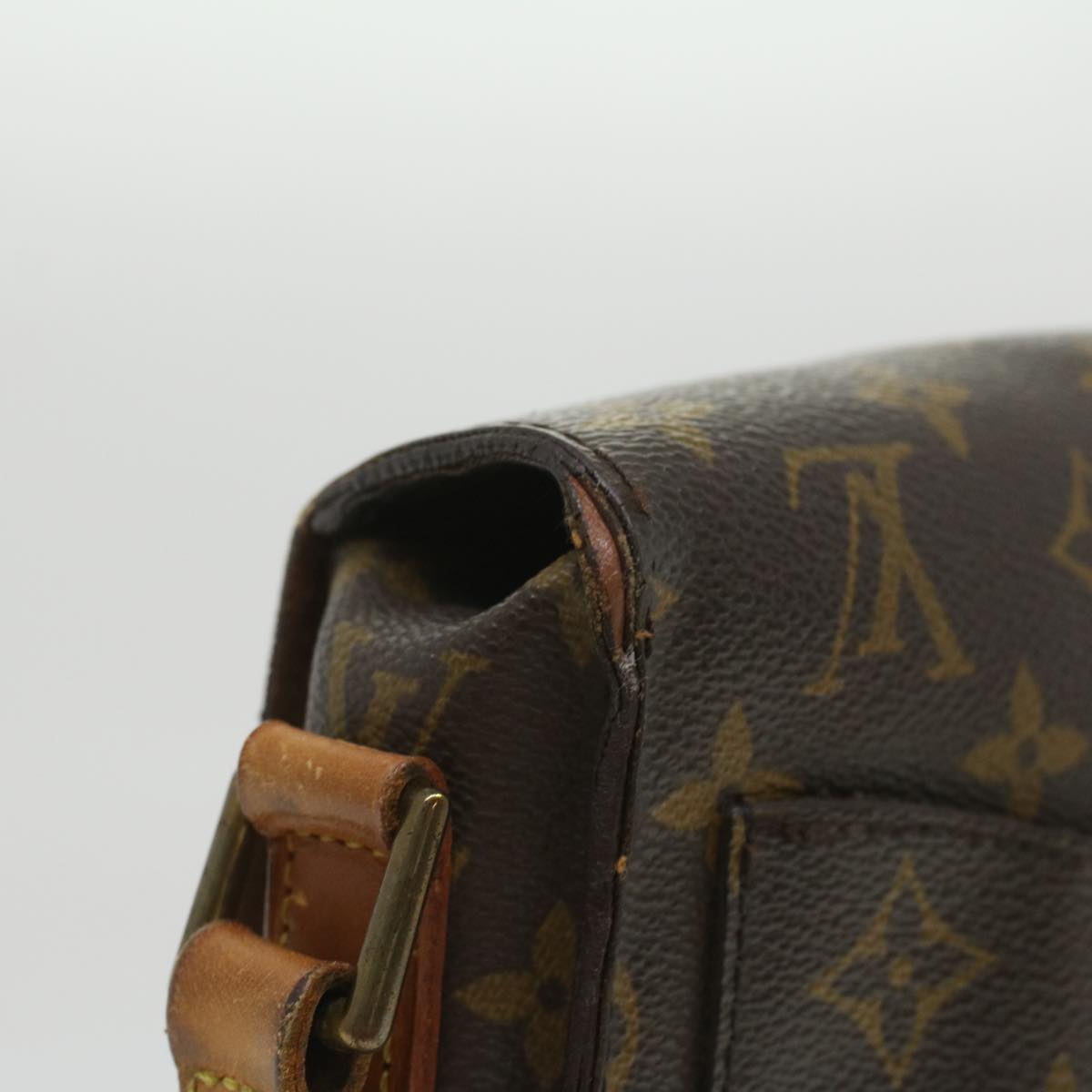 LOUIS VUITTON Monogram Saint Cloud GM Shoulder Bag M51242 LV rd4280