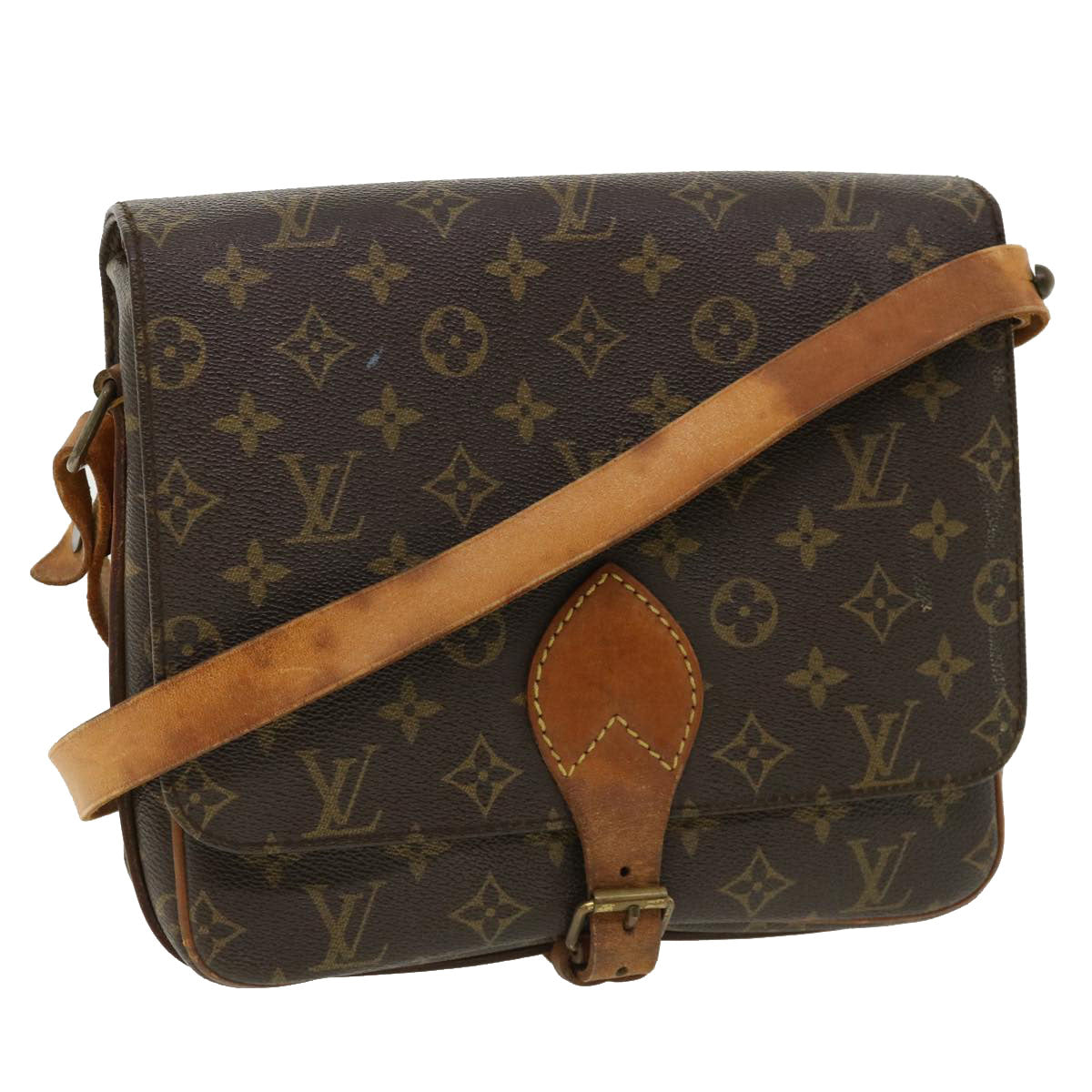 LOUIS VUITTON Monogram Cartouchiere GM Shoulder Bag M51252 LV rd4323