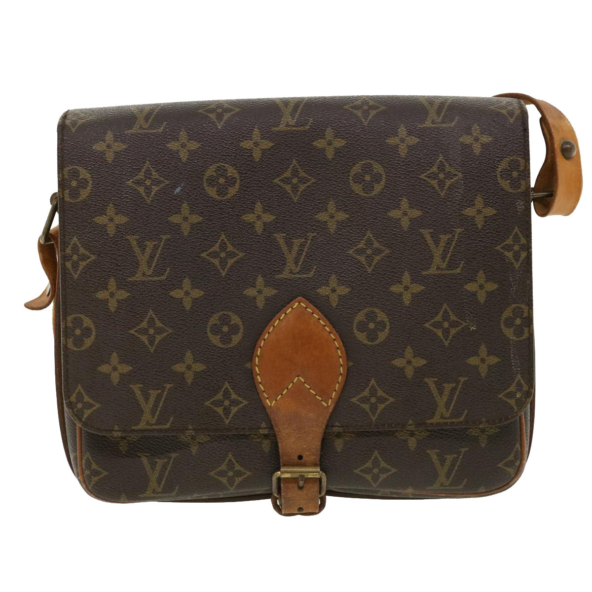 LOUIS VUITTON Monogram Cartouchiere GM Shoulder Bag M51252 LV rd4323