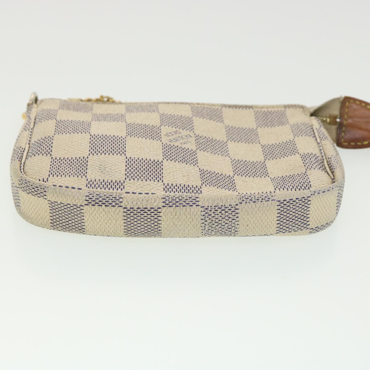 LOUIS VUITTON Damier Azur Mini Pochette Accessoires Pouch N58010 LV rd4336