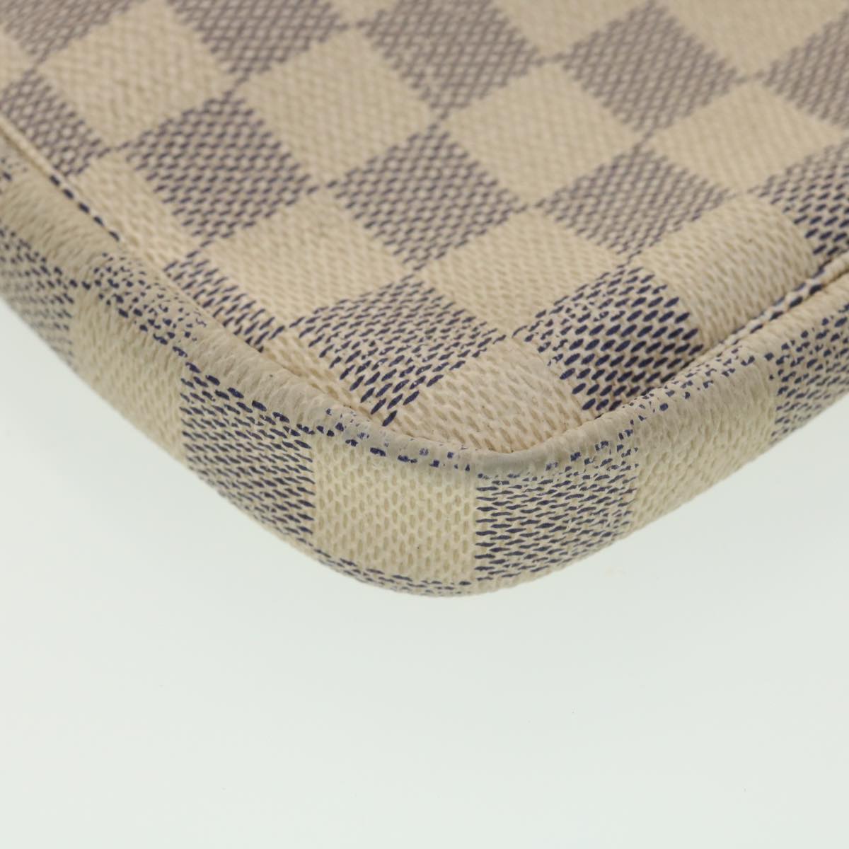 LOUIS VUITTON Damier Azur Mini Pochette Accessoires Pouch N58010 LV rd4336