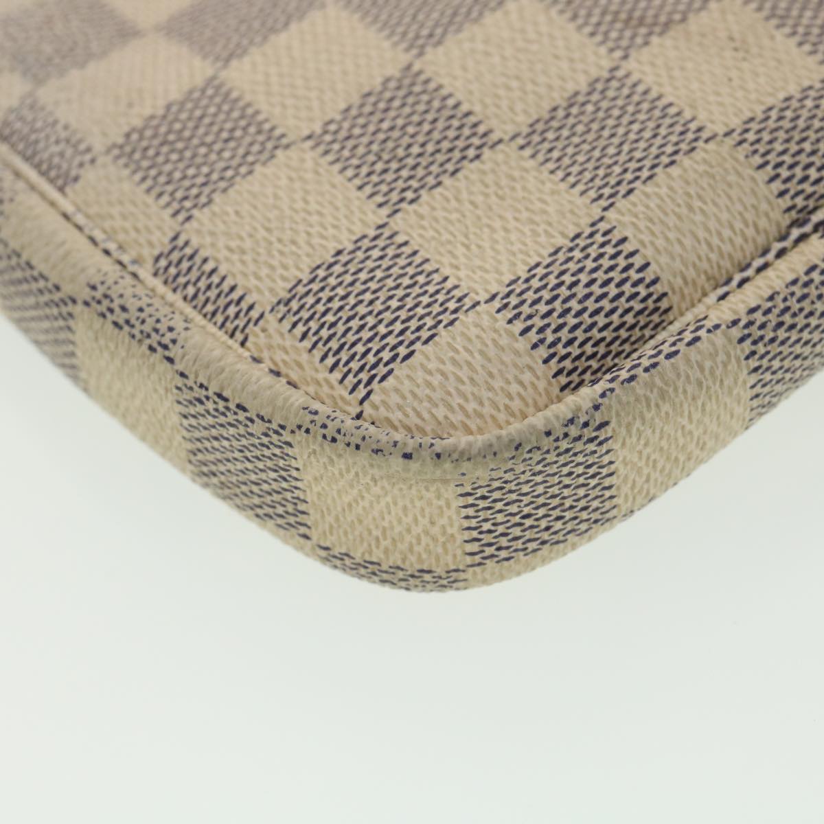 LOUIS VUITTON Damier Azur Mini Pochette Accessoires Pouch N58010 LV rd4336