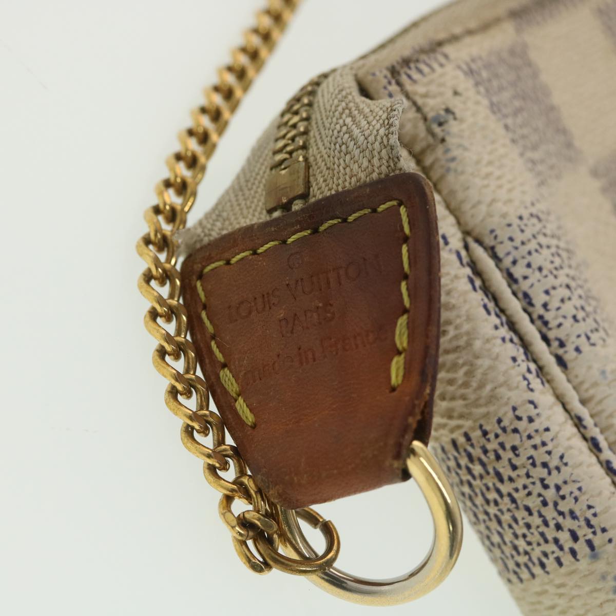 LOUIS VUITTON Damier Azur Mini Pochette Accessoires Pouch N58010 LV rd4336
