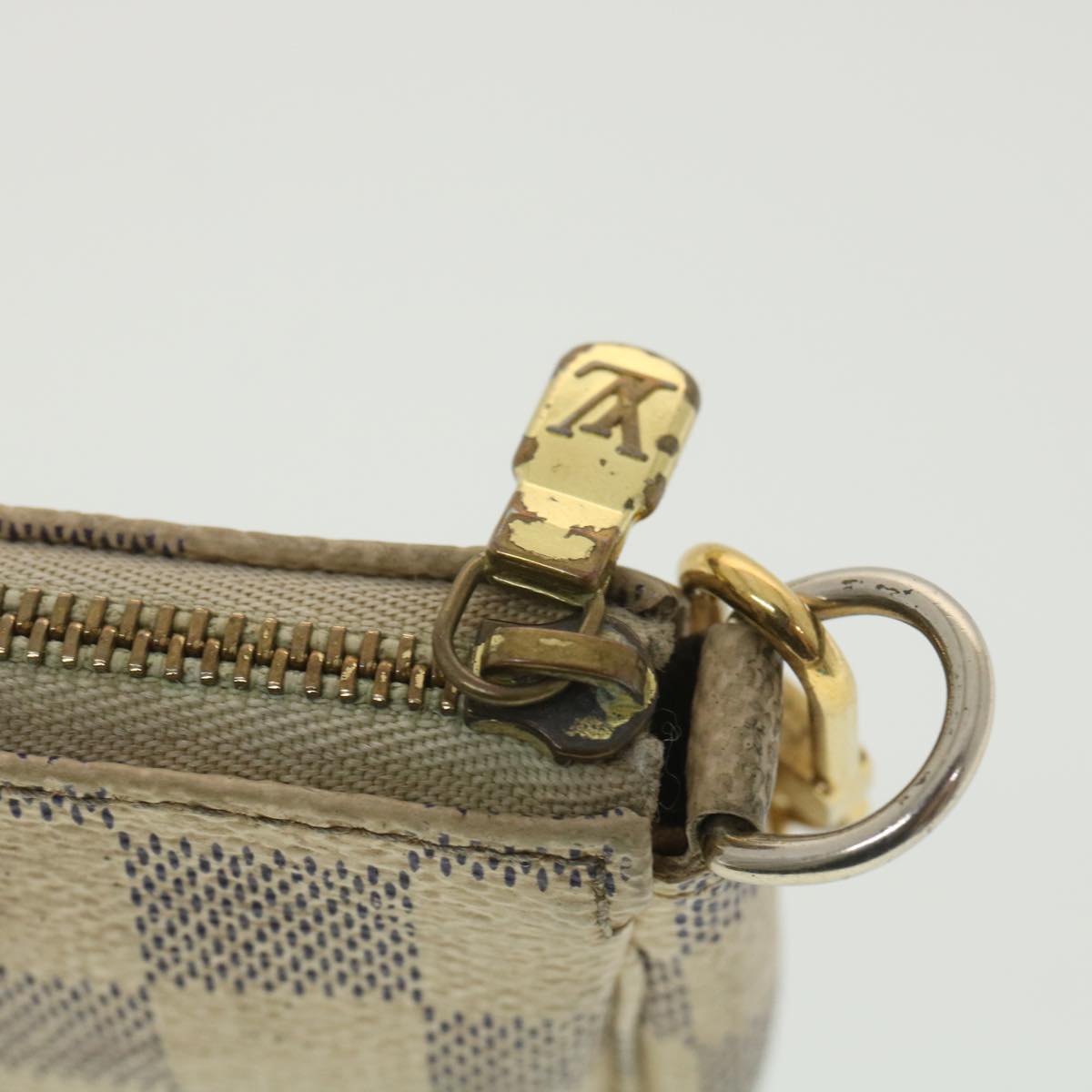 LOUIS VUITTON Damier Azur Mini Pochette Accessoires Pouch N58010 LV rd4336