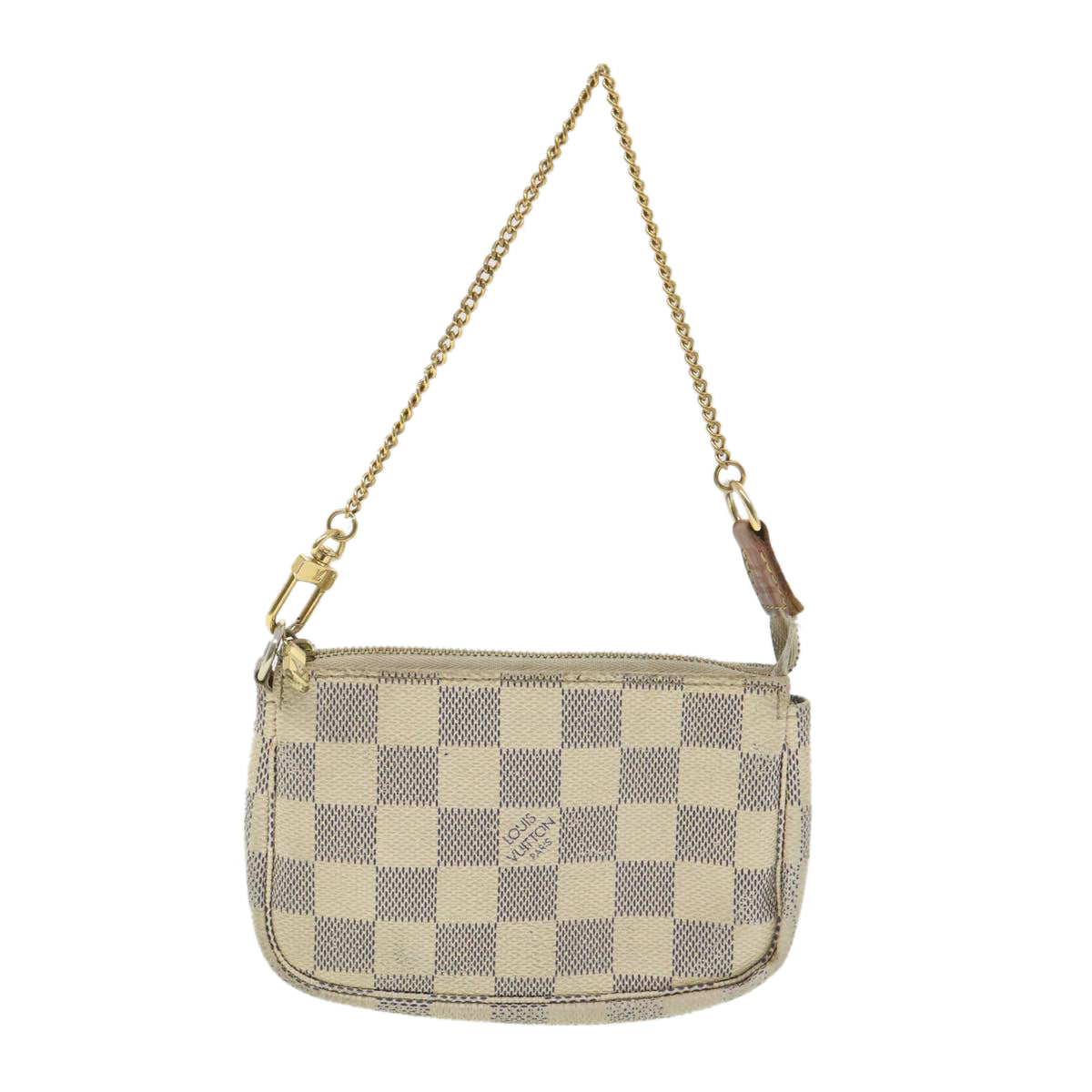 LOUIS VUITTON Damier Azur Mini Pochette Accessoires Pouch N58010 LV rd4336
