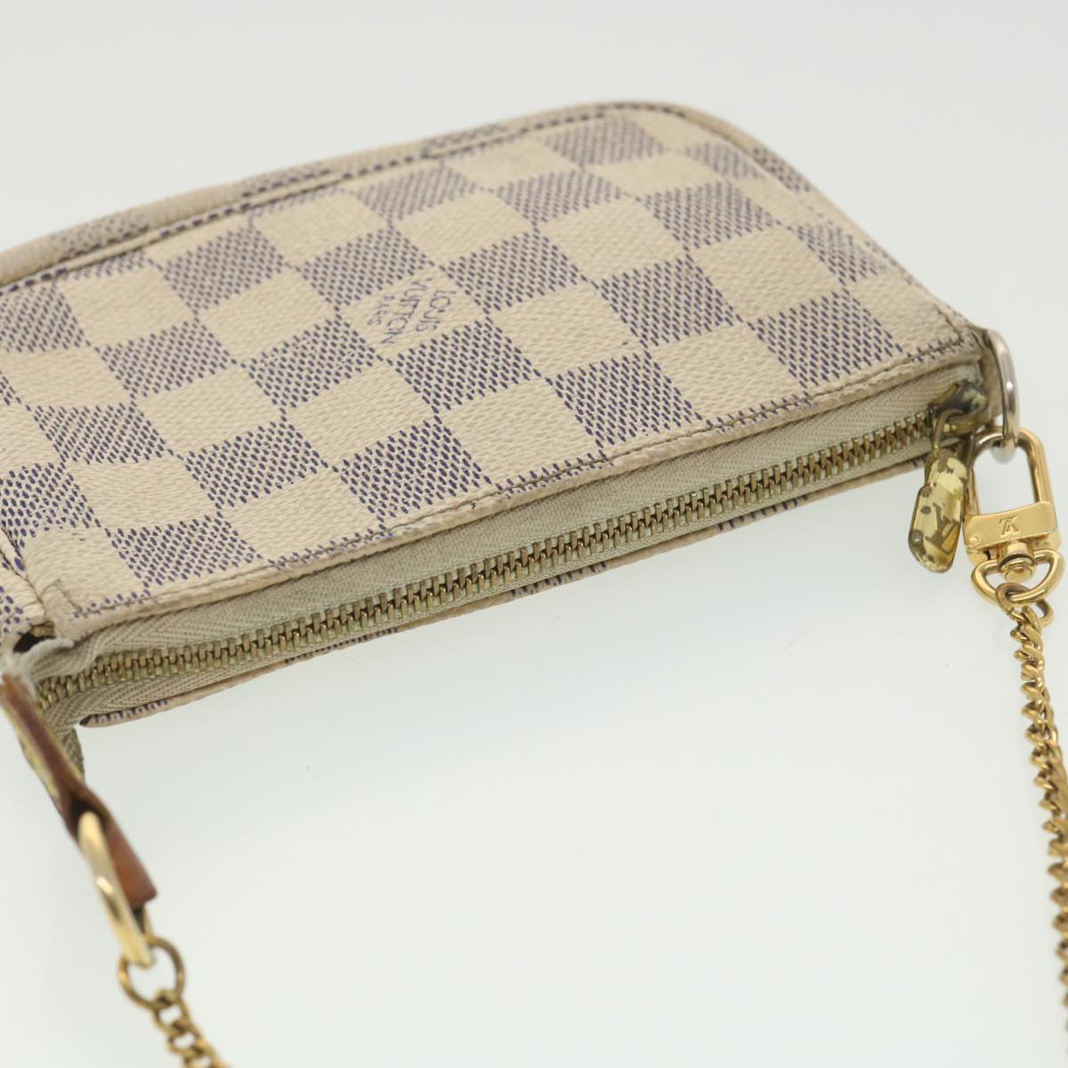 LOUIS VUITTON Damier Azur Mini Pochette Accessoires Pouch N58010 LV rd4336