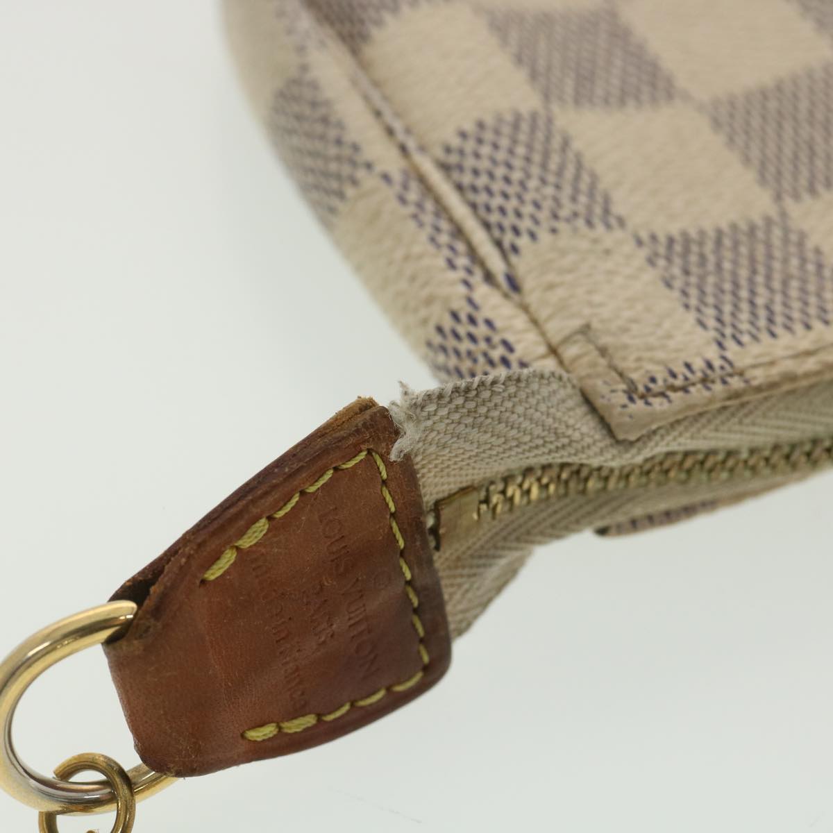LOUIS VUITTON Damier Azur Mini Pochette Accessoires Pouch N58010 LV rd4336
