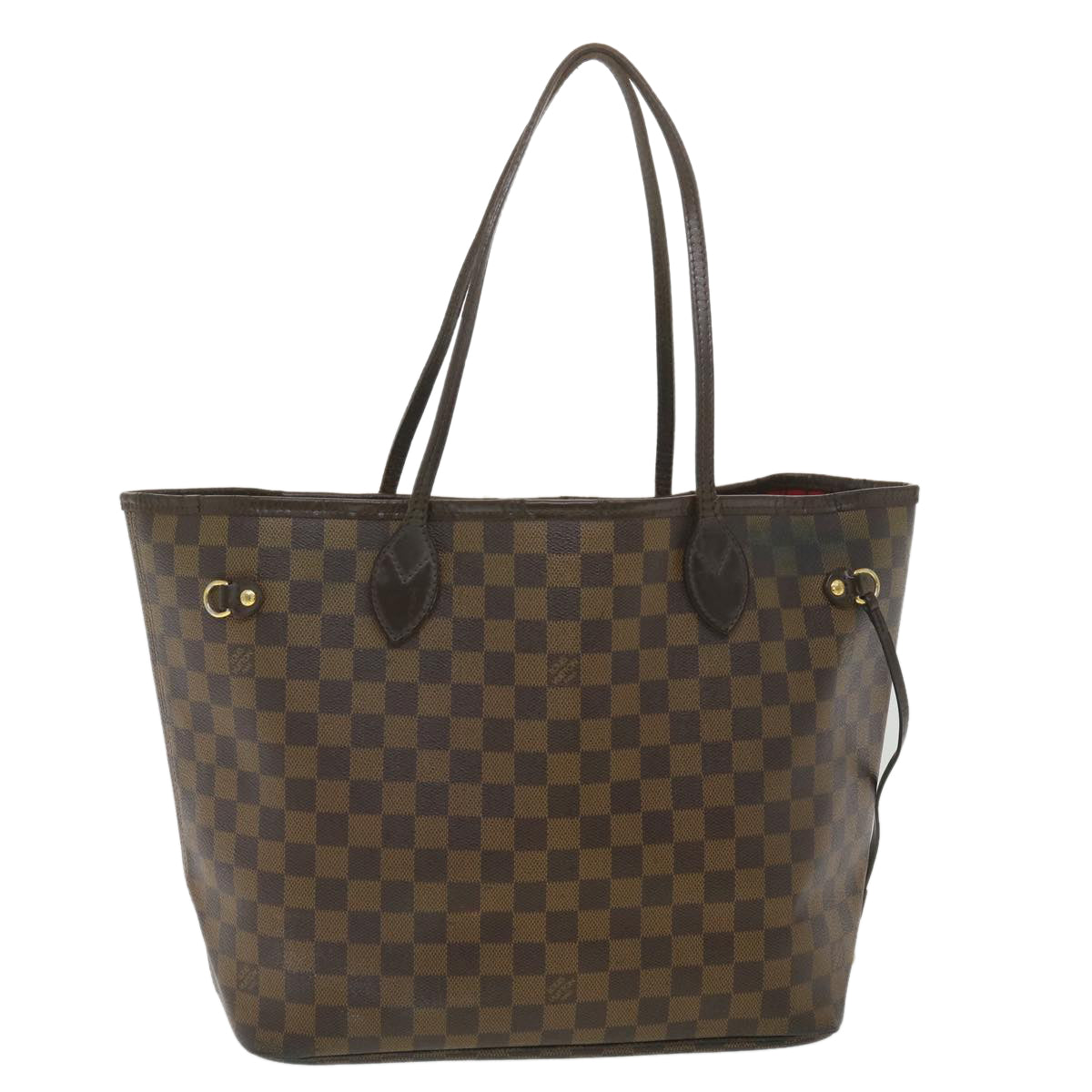 LOUIS VUITTON Damier Ebene Neverfull MM Tote Bag N51105 LV rd4337