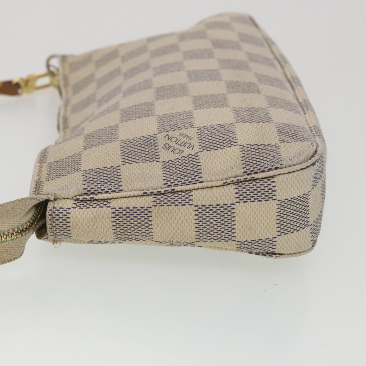 LOUIS VUITTON Damier Azur Pochette Accessoires Pouch N51986 LV rd4364