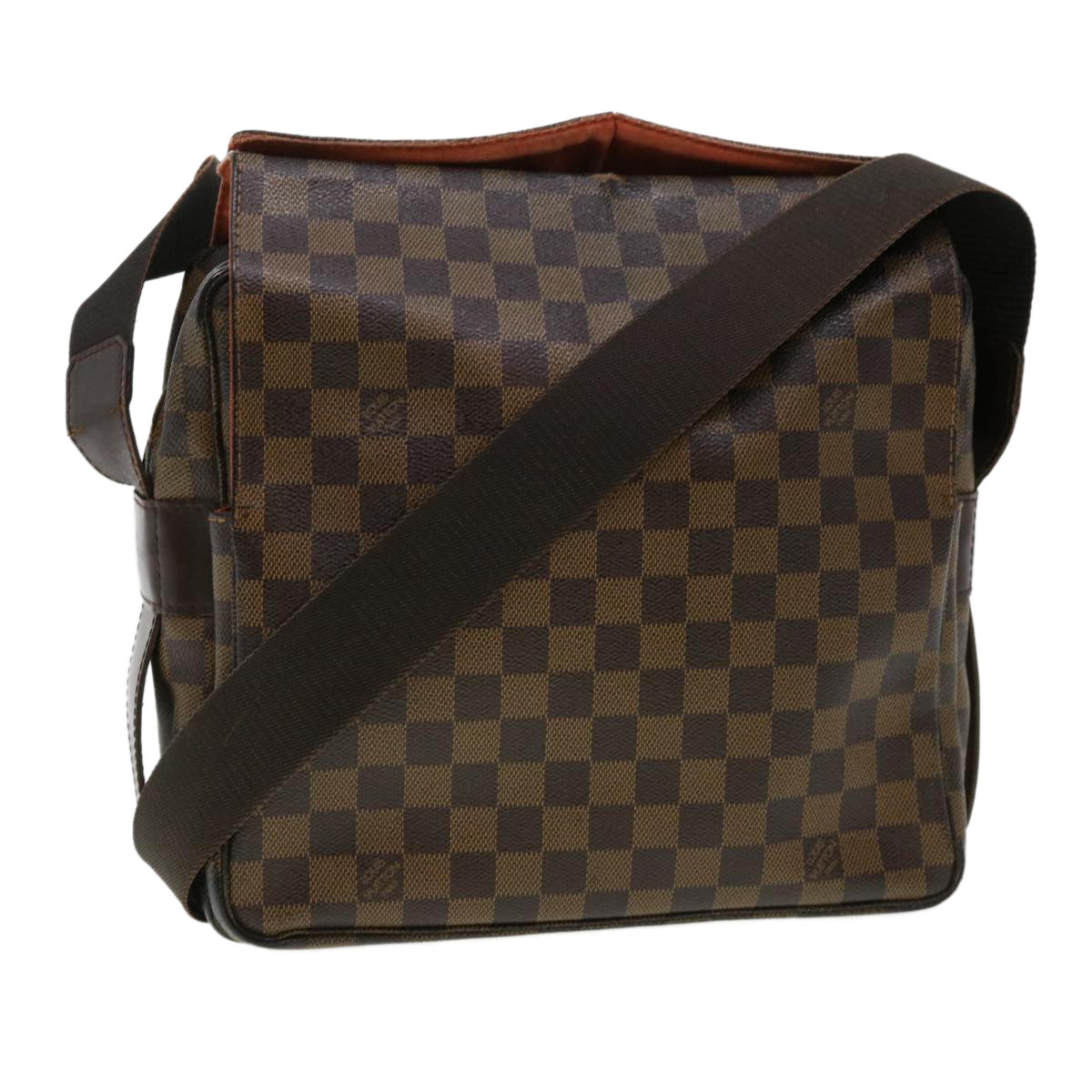 LOUIS VUITTON Damier Ebene Naviglio Shoulder Bag N45255 LV rd4406