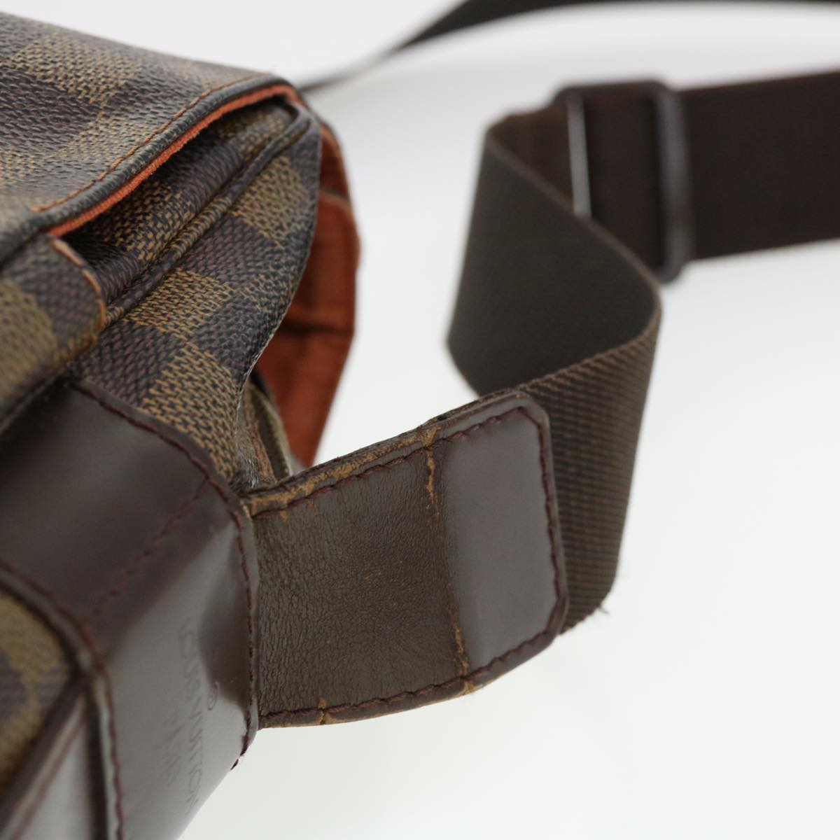 LOUIS VUITTON Damier Ebene Naviglio Shoulder Bag N45255 LV rd4406