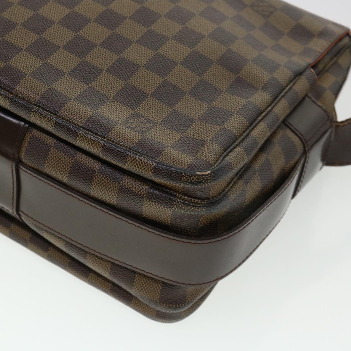 LOUIS VUITTON Damier Ebene Naviglio Shoulder Bag N45255 LV rd4406