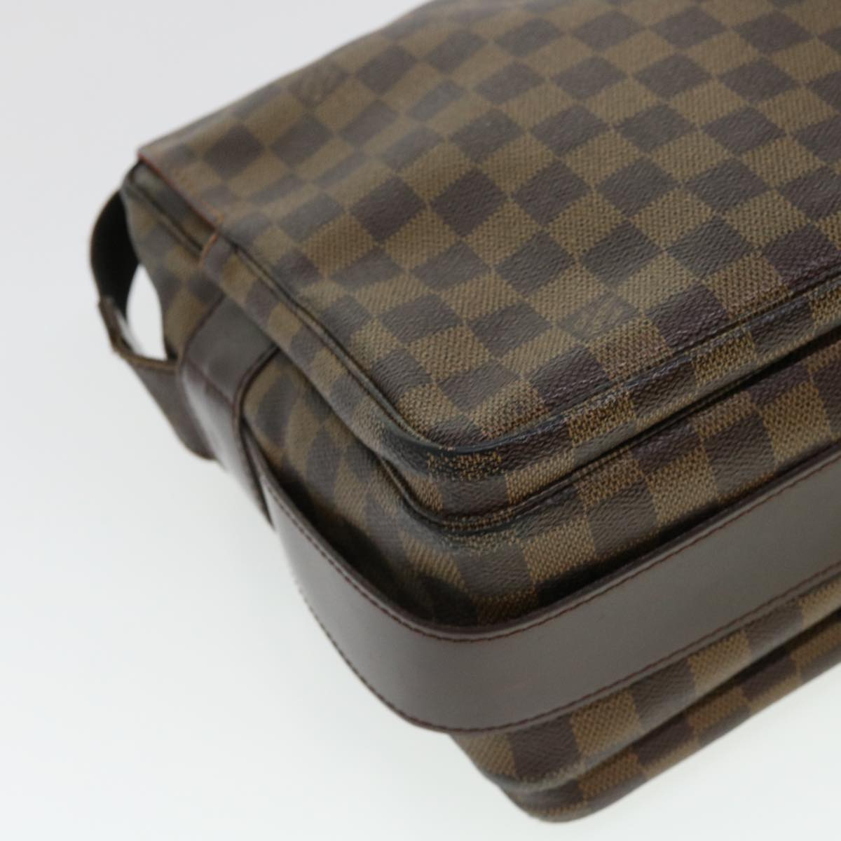LOUIS VUITTON Damier Ebene Naviglio Shoulder Bag N45255 LV rd4406