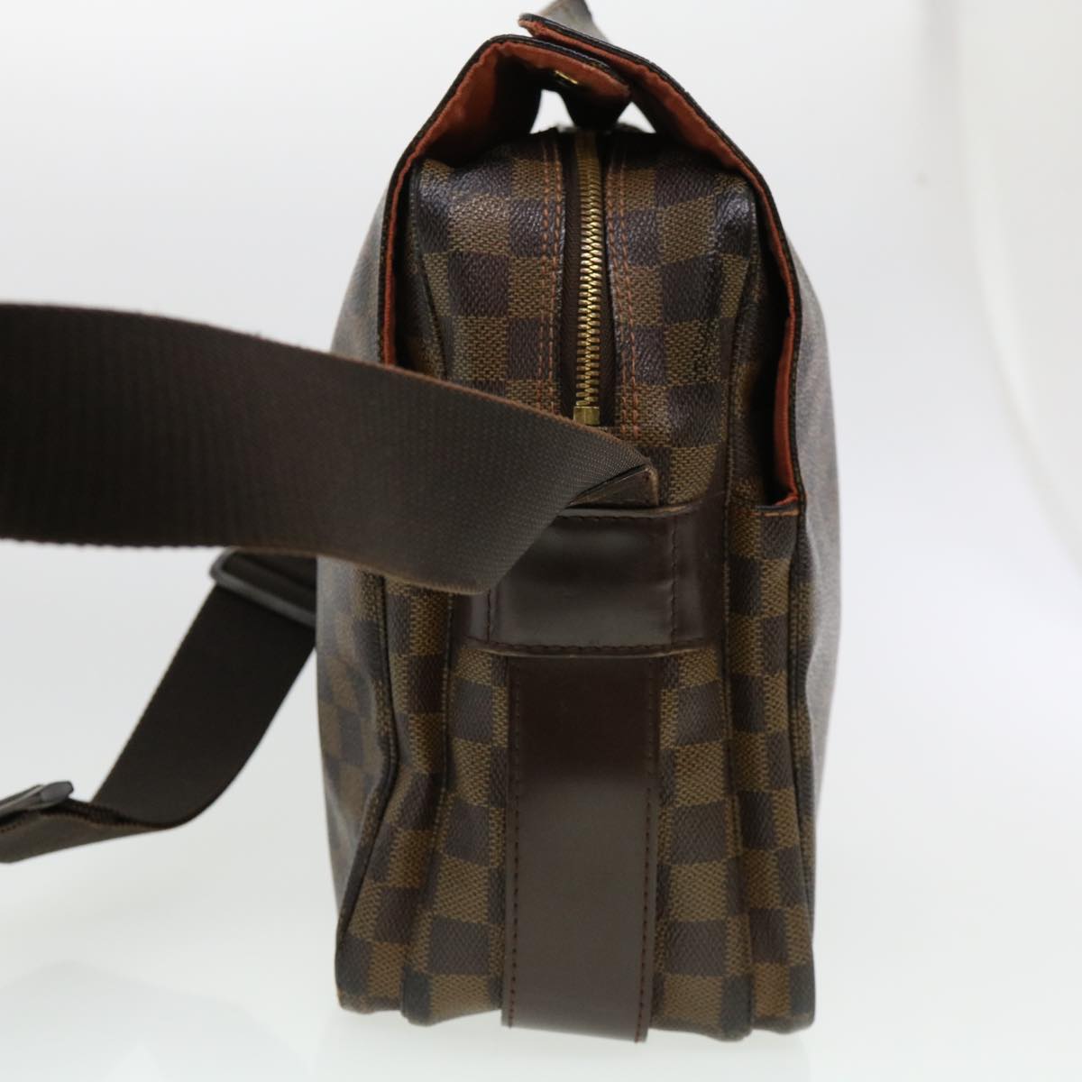 LOUIS VUITTON Damier Ebene Naviglio Shoulder Bag N45255 LV rd4406