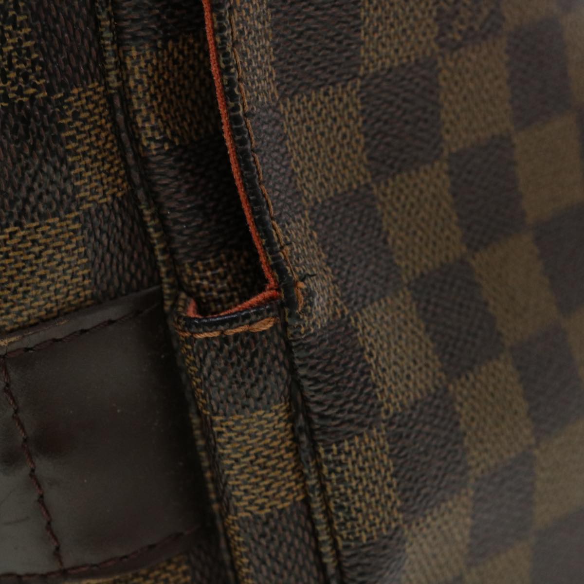 LOUIS VUITTON Damier Ebene Naviglio Shoulder Bag N45255 LV rd4406