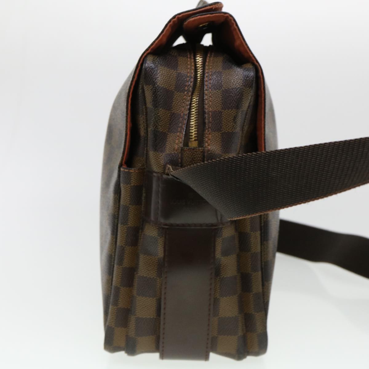 LOUIS VUITTON Damier Ebene Naviglio Shoulder Bag N45255 LV rd4406