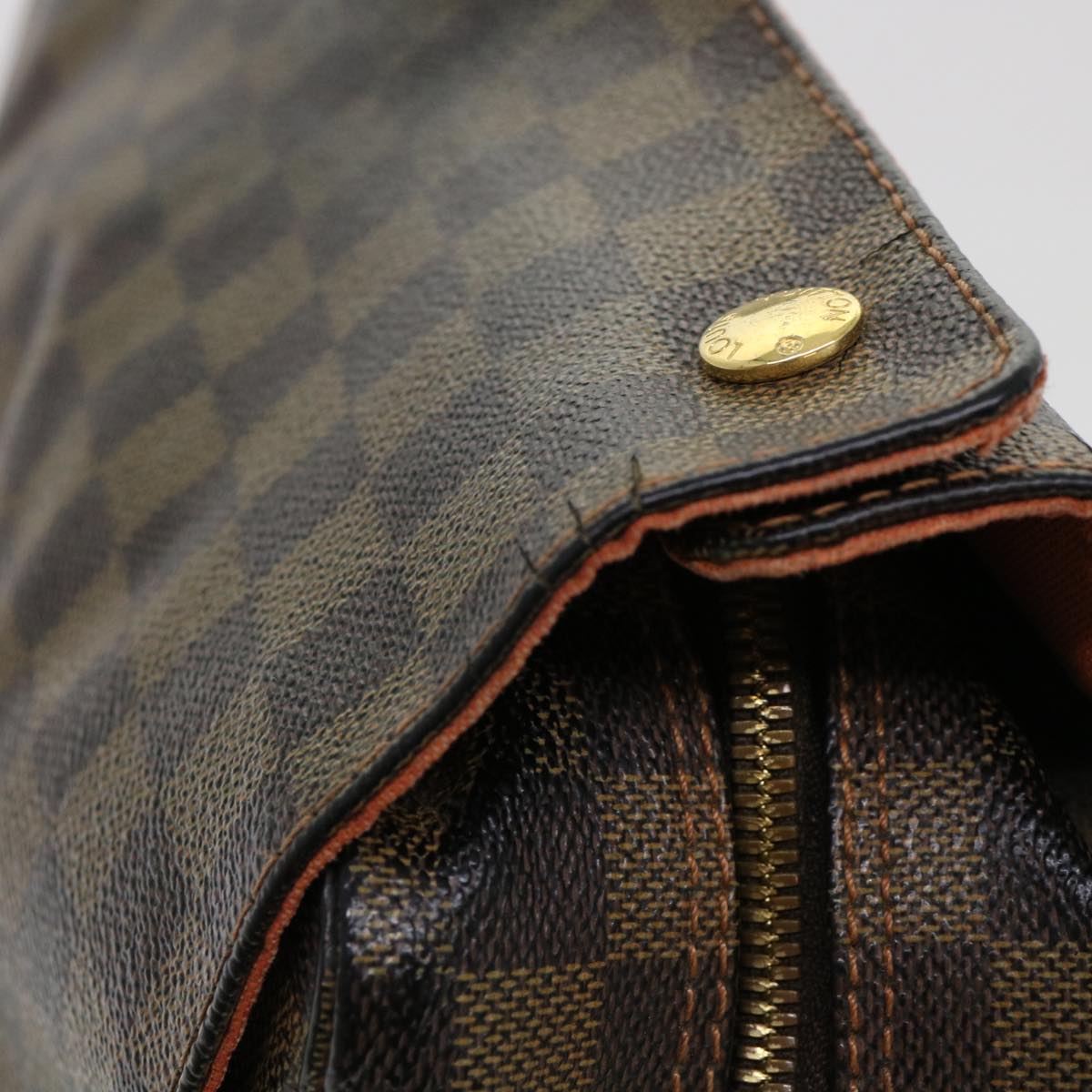 LOUIS VUITTON Damier Ebene Naviglio Shoulder Bag N45255 LV rd4406