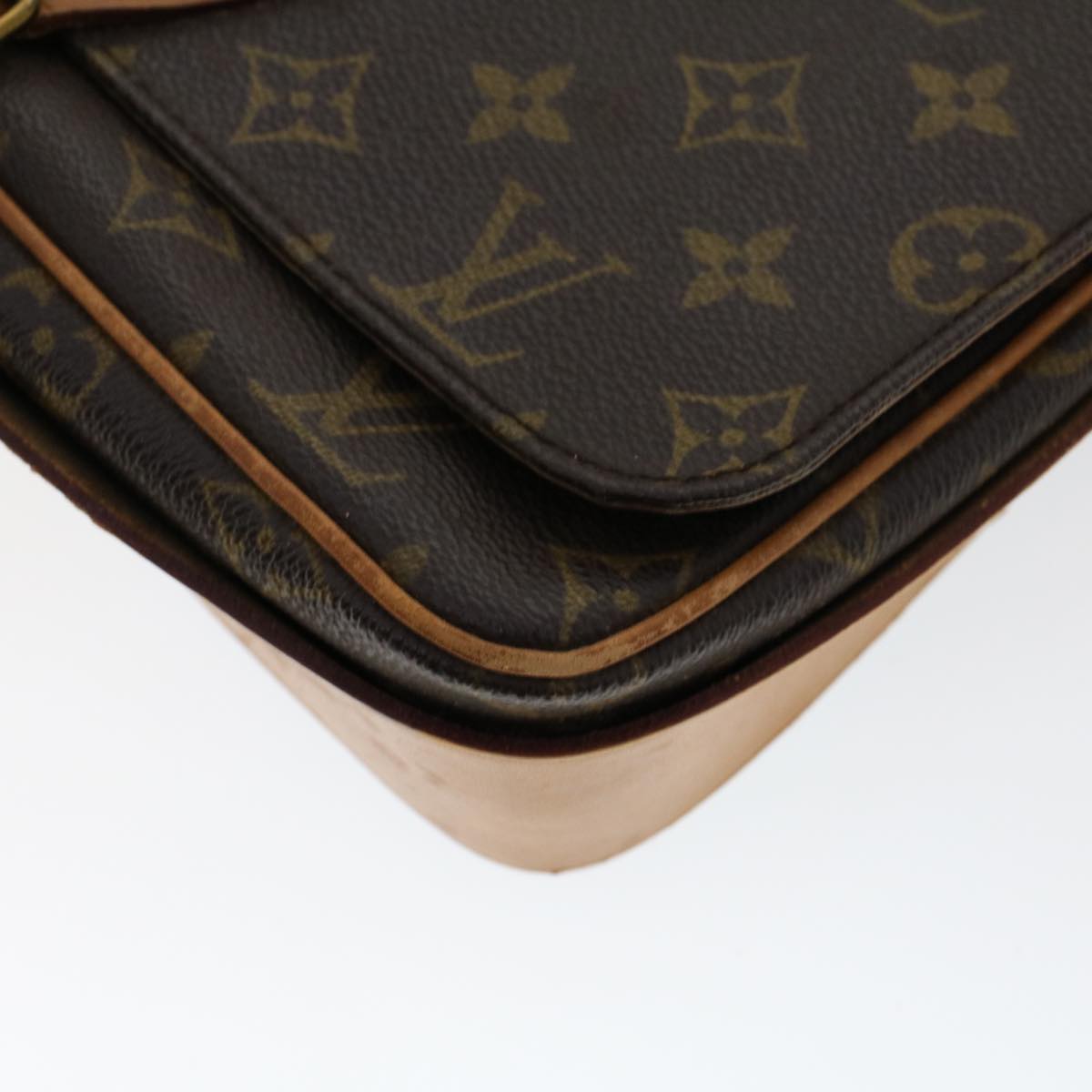 LOUIS VUITTON Monogram Cartouchiere MM Shoulder Bag M51253 LV rd5290