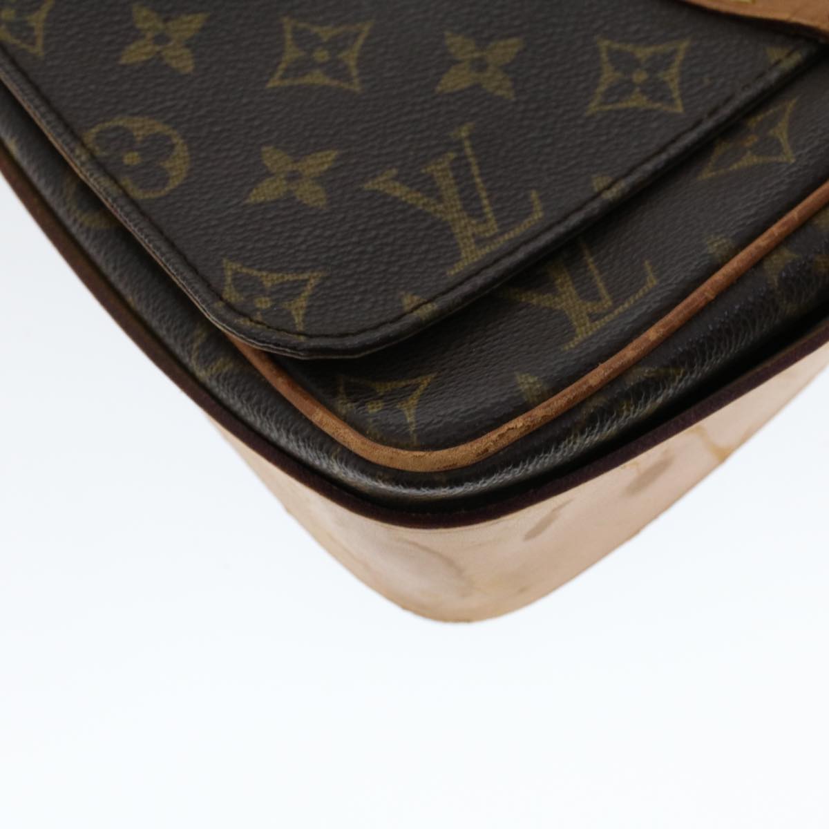 LOUIS VUITTON Monogram Cartouchiere MM Shoulder Bag M51253 LV rd5290