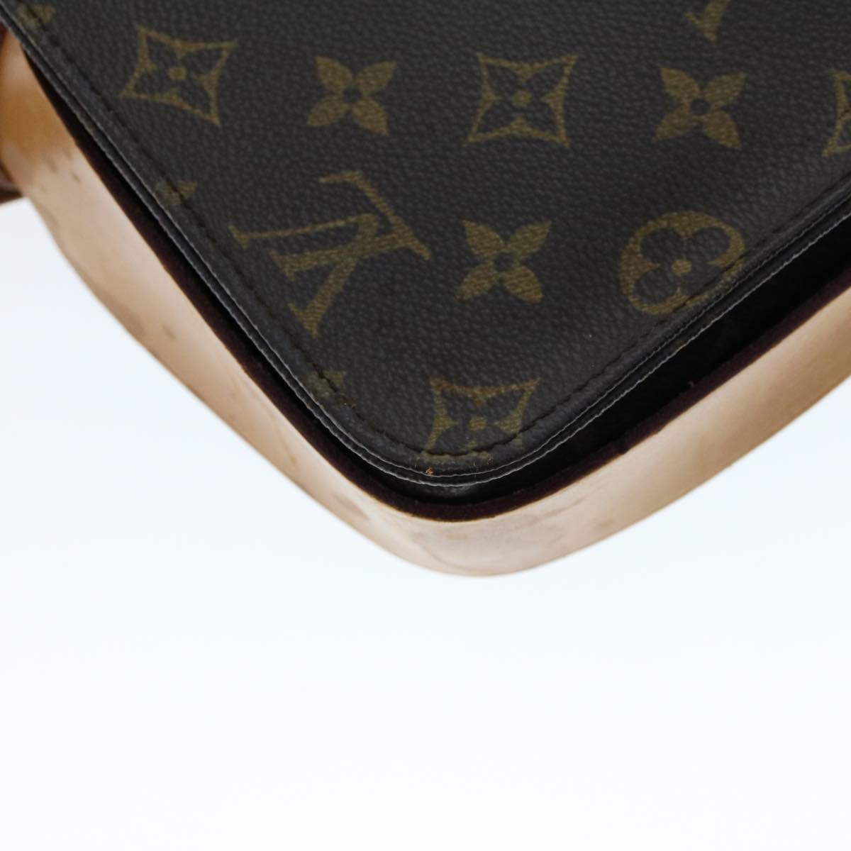 LOUIS VUITTON Monogram Cartouchiere MM Shoulder Bag M51253 LV rd5290