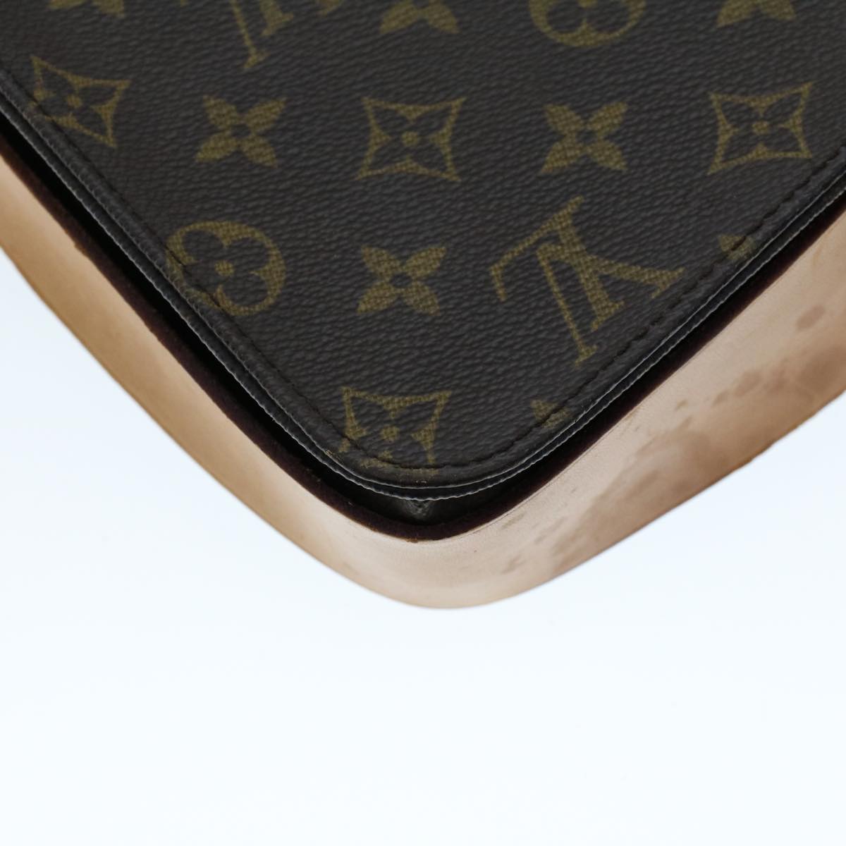 LOUIS VUITTON Monogram Cartouchiere MM Shoulder Bag M51253 LV rd5290
