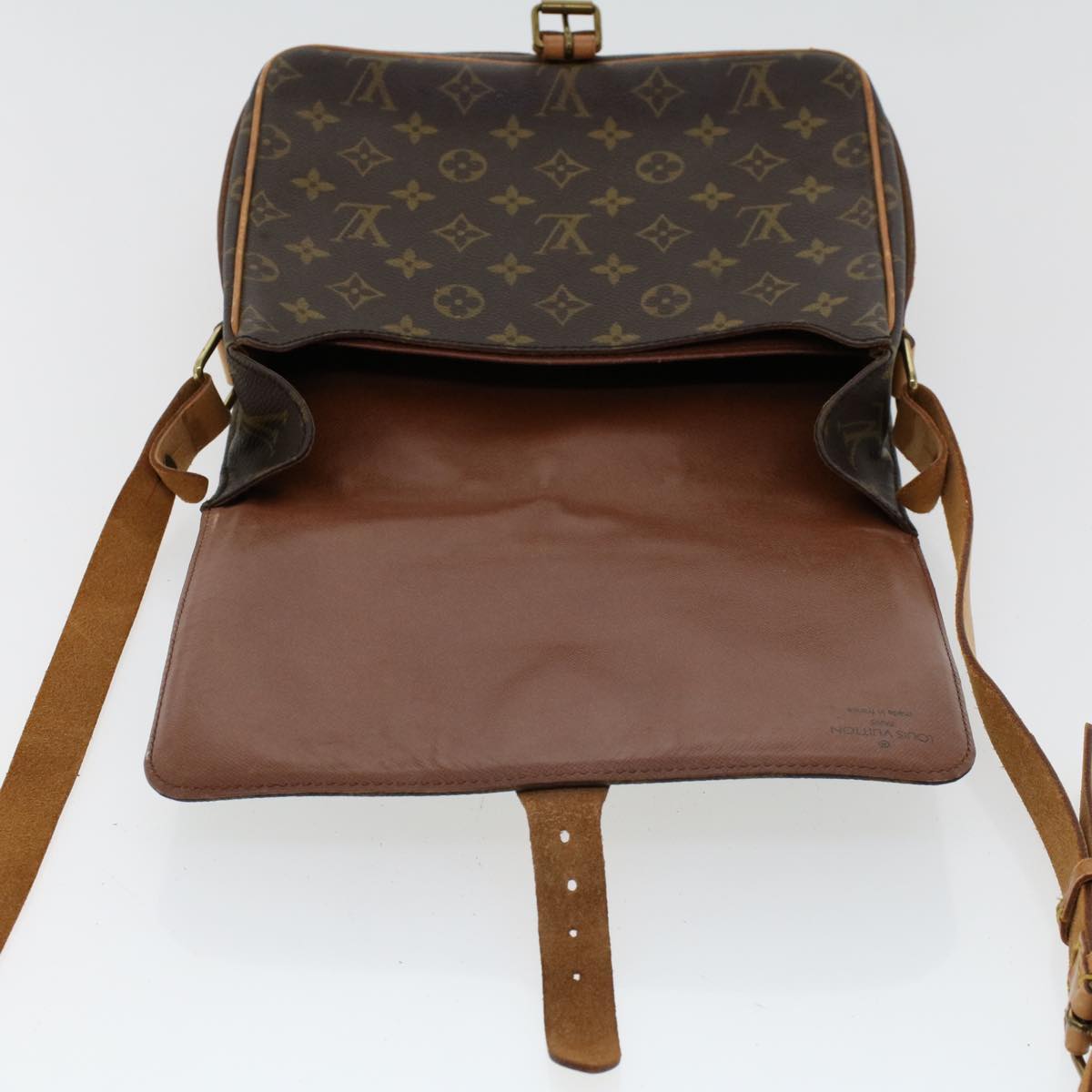 LOUIS VUITTON Monogram Cartouchiere MM Shoulder Bag M51253 LV rd5290