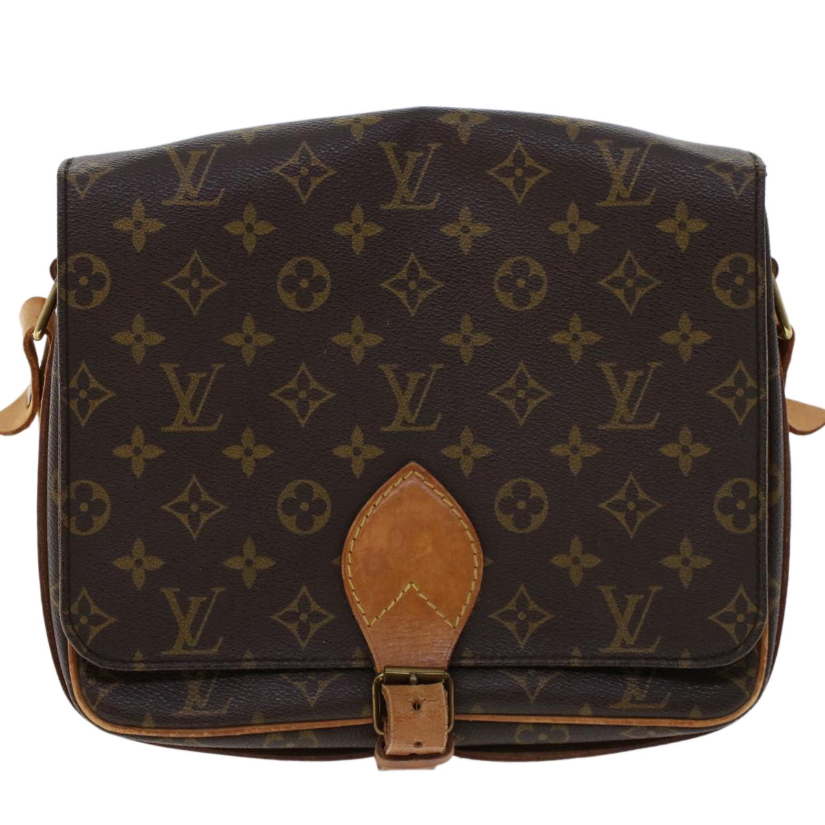 LOUIS VUITTON Monogram Cartouchiere MM Shoulder Bag M51253 LV rd5290