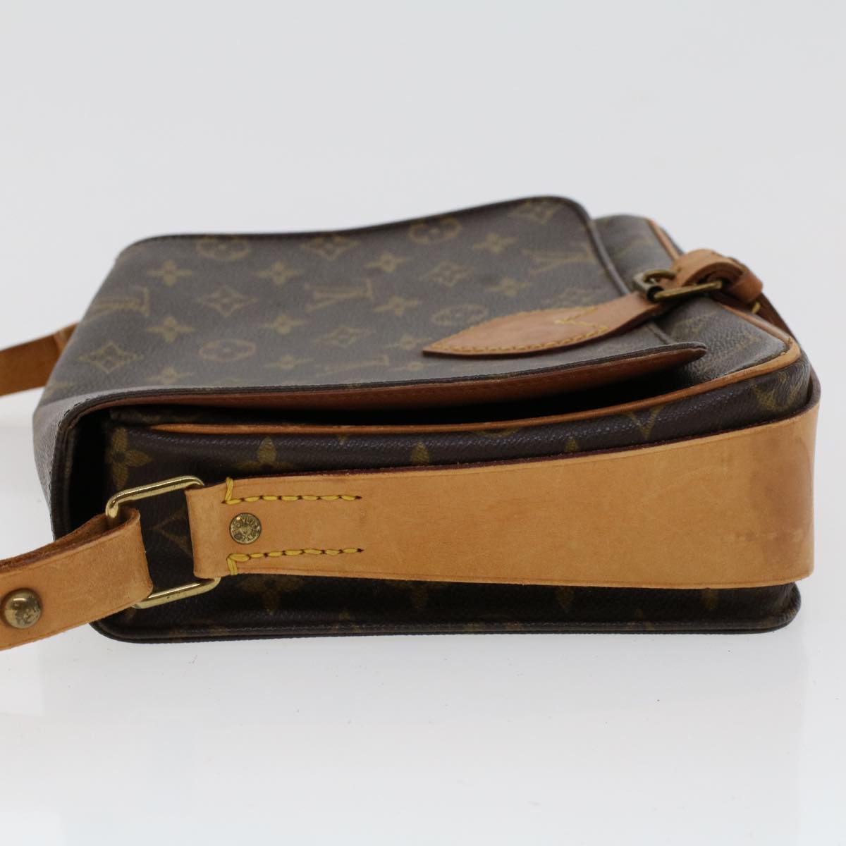 LOUIS VUITTON Monogram Cartouchiere MM Shoulder Bag M51253 LV rd5290