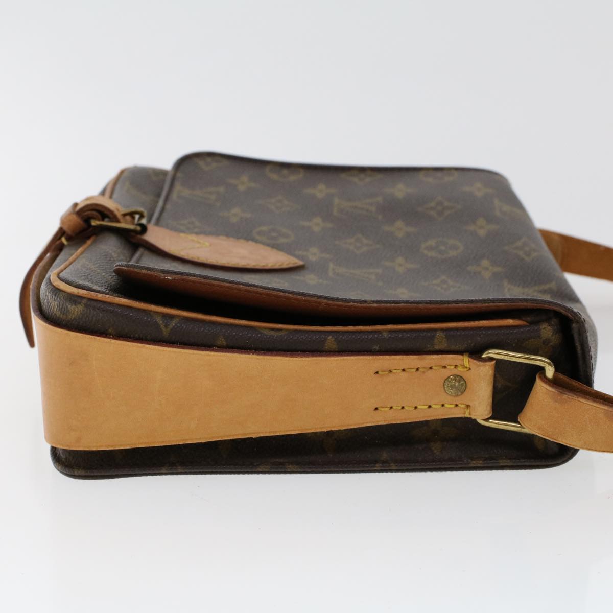 LOUIS VUITTON Monogram Cartouchiere MM Shoulder Bag M51253 LV rd5290