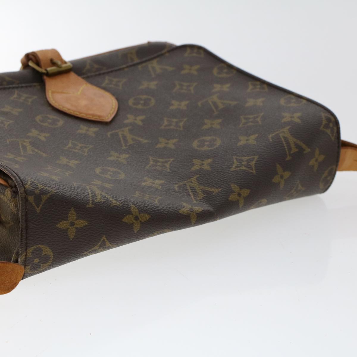 LOUIS VUITTON Monogram Cartouchiere MM Shoulder Bag M51253 LV rd5290