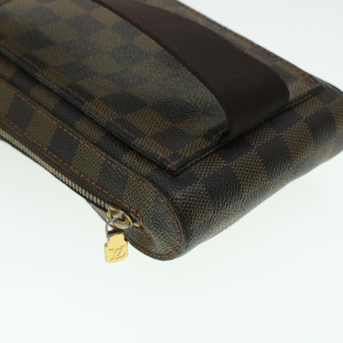 LOUIS VUITTON Damier Ebene Geronimos Shoulder Bag N51994 LV rd5292