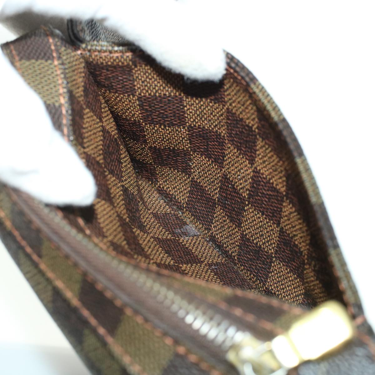 LOUIS VUITTON Damier Ebene Geronimos Shoulder Bag N51994 LV rd5292
