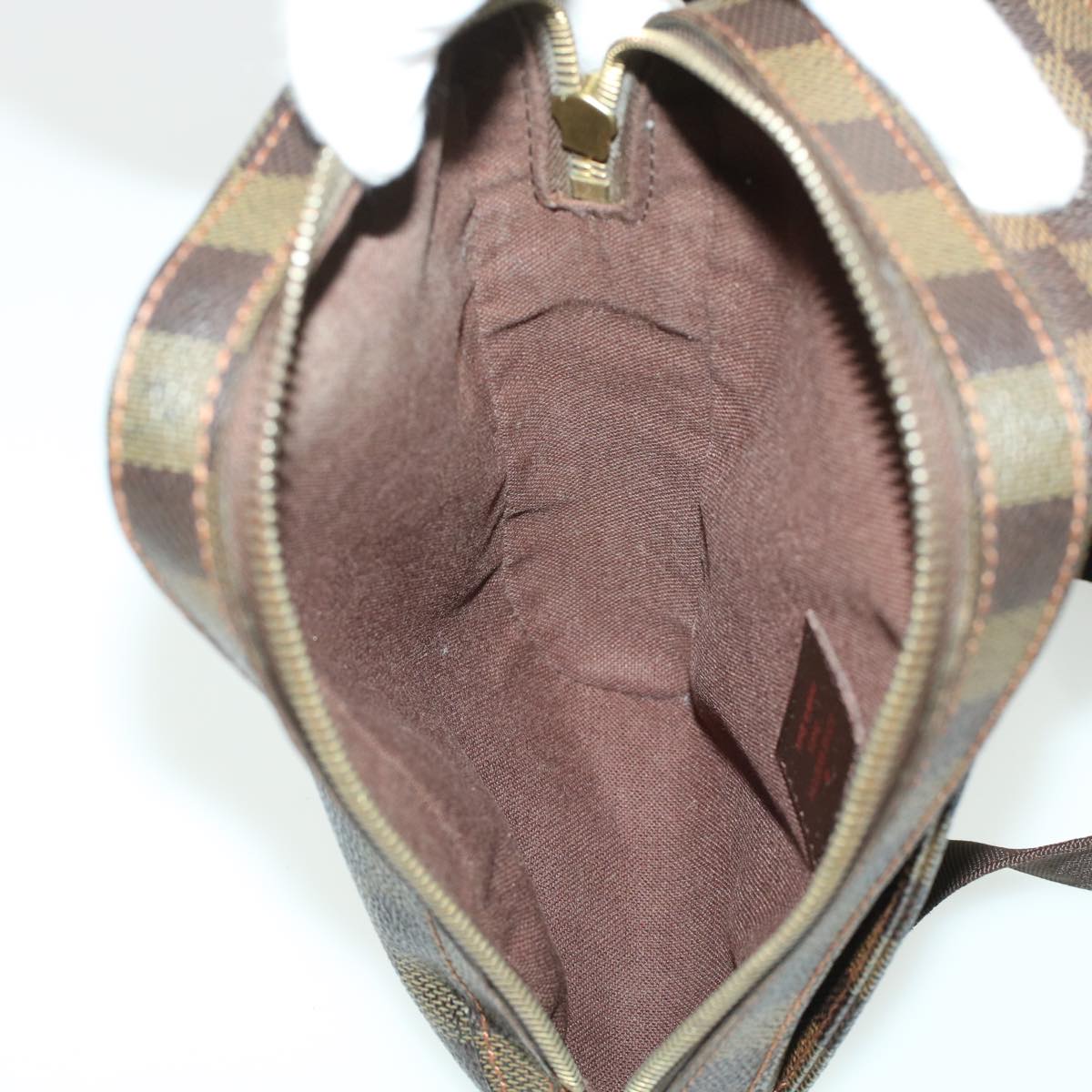 LOUIS VUITTON Damier Ebene Geronimos Shoulder Bag N51994 LV rd5292
