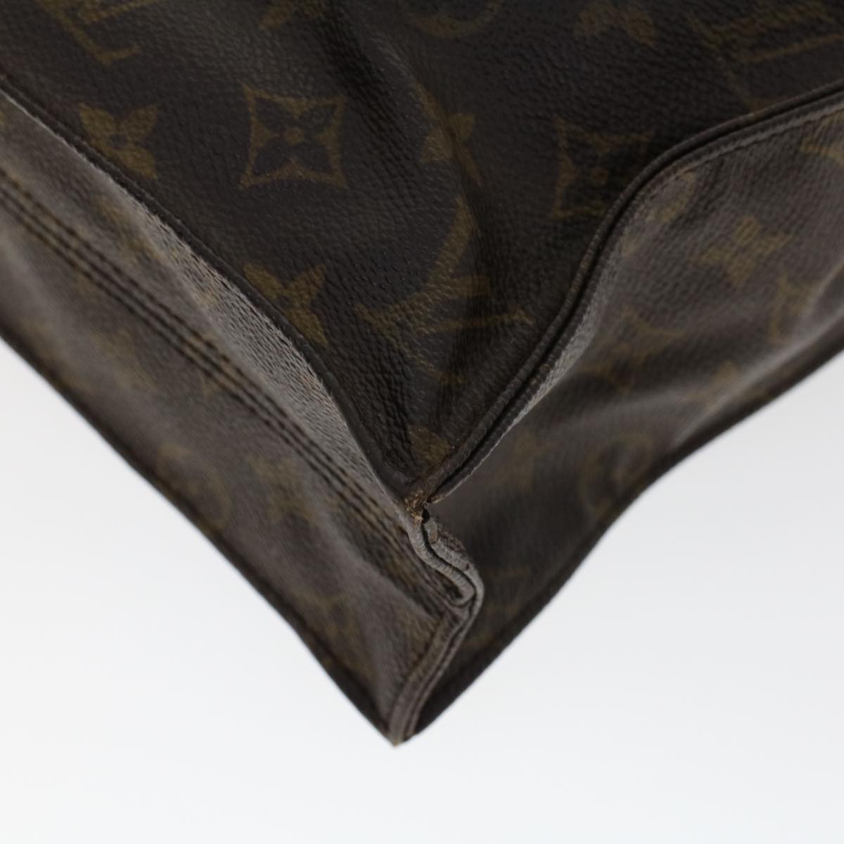 LOUIS VUITTON Monogram Sac Plat Hand Bag M51140 LV rd5293