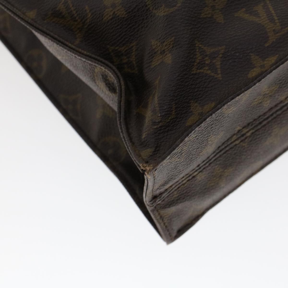 LOUIS VUITTON Monogram Sac Plat Hand Bag M51140 LV rd5293