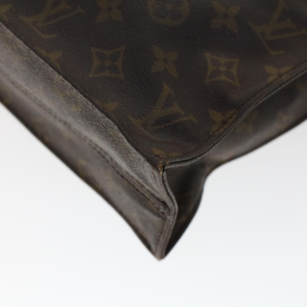 LOUIS VUITTON Monogram Sac Plat Hand Bag M51140 LV rd5293