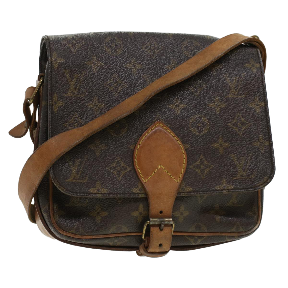 LOUIS VUITTON Monogram Cartouchiere PM Shoulder Bag M51254 LV rd5298