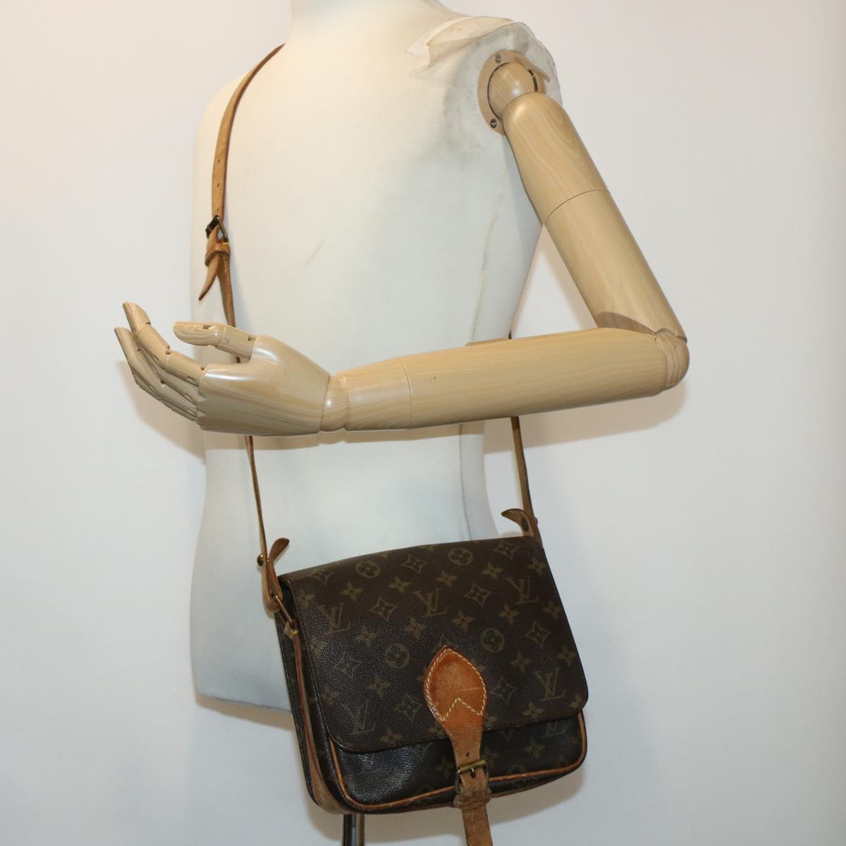 LOUIS VUITTON Monogram Cartouchiere PM Shoulder Bag M51254 LV rd5303