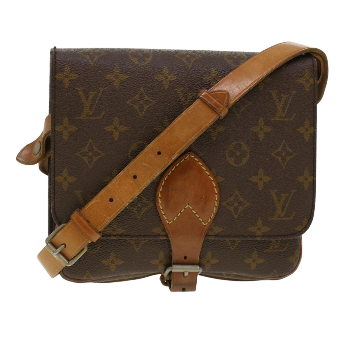 LOUIS VUITTON Monogram Cartouchiere PM Shoulder Bag M51254 LV rd5306