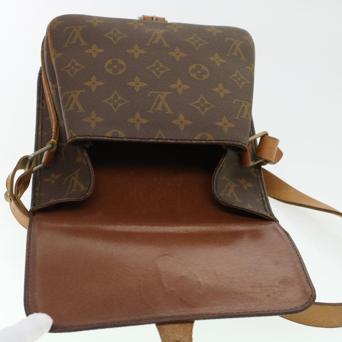 LOUIS VUITTON Monogram Cartouchiere PM Shoulder Bag M51254 LV rd5306