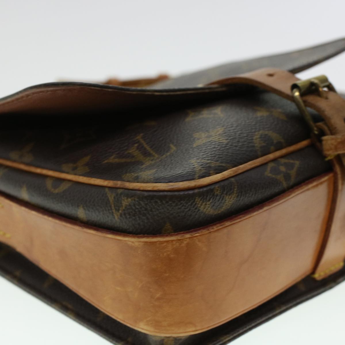 LOUIS VUITTON Monogram Cartouchiere MM Shoulder Bag M51253 LV rd5313